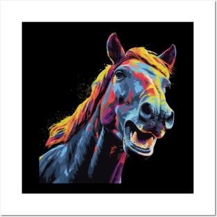 Horse Smiling Posters and Art